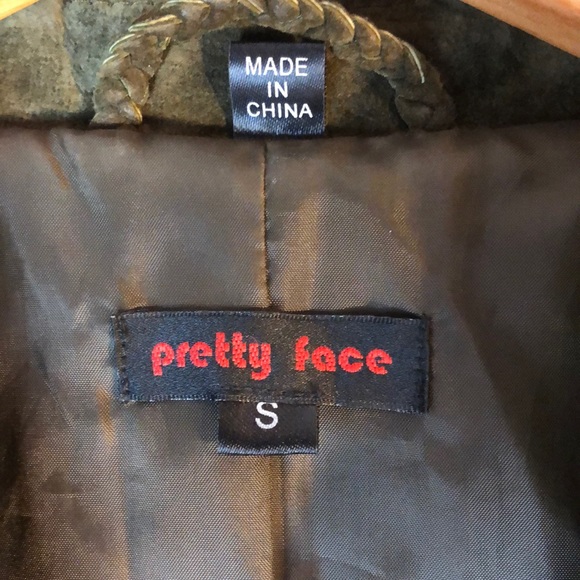 PRETTY FACE OLIVE GREEN LEATHER JACKET - Picture 5 of 7